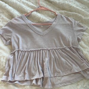 Light purple crop top